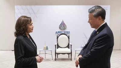 US Vice President Kamala Harris meets with China's Xi in bid to 'keep lines open'