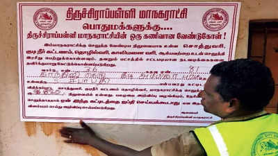 Trichy corporation begins poster drive against big tax defaulters