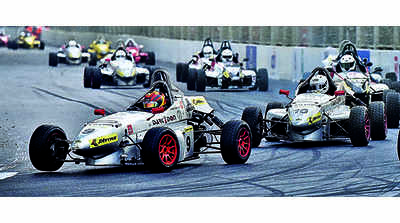 Raghul dominates the day with two wins in JKNRC
