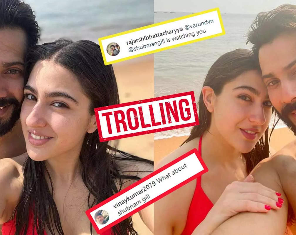 
Sara Ali Khan wears a red hot swimsuit, Varun Dhawan goes shirtless as they hit the beach, netizens say 'Shubman Gill crying in New Zealand'
