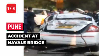 Pune: At least 48 vehicles pile up in accident at Navale bridge