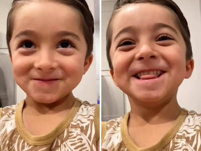 VIRAL trend of kids' reaction to parents