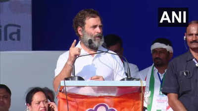 BJP does not want tribals to prosper: Rahul Gandhi during his first rally in poll-bound Gujarat