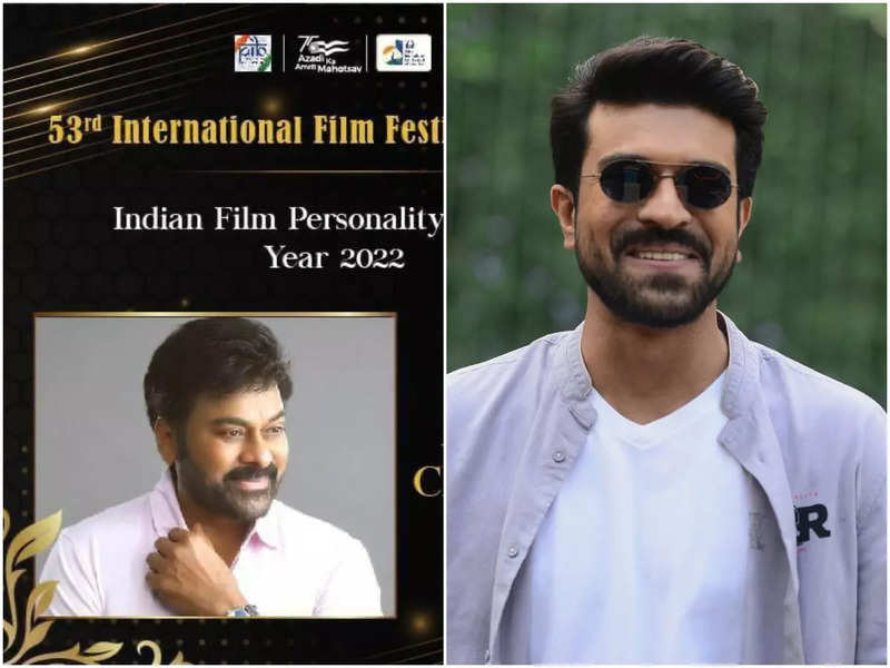 Celebrations are in order!!! Ram Charan wishes Appa Chiranjeevi on winning IFFI's Indian Personality of the year