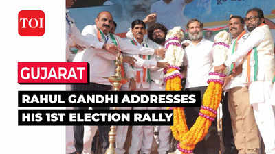 Gujarat Elections 2022: All parties hold mega rallies as battle for assembly seats intensifies