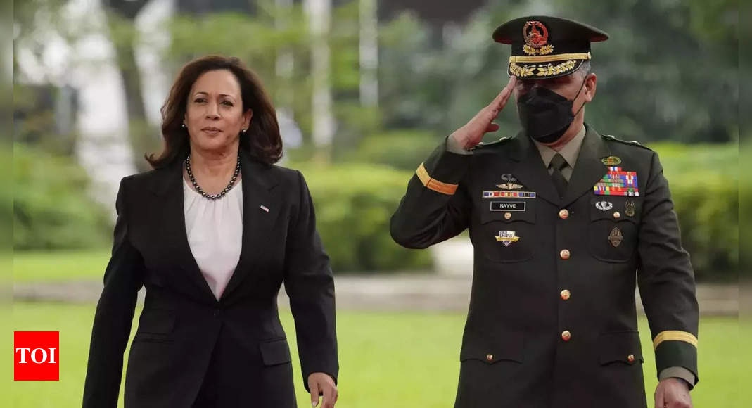 US VP Harris visits Philippine island on edge of contested South China Sea