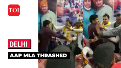 Watch: AAP workers thrash MLA Gulab Singh for allegedly selling poll tickets