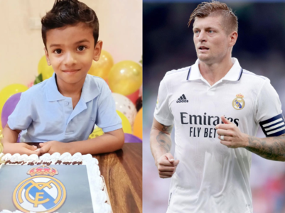 5 year old footballer Aaron on meeting Toni Kroos