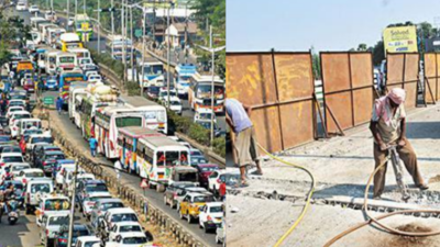 Santragachhi ROB work: Police tweak routes to tackle heavy vehicular load