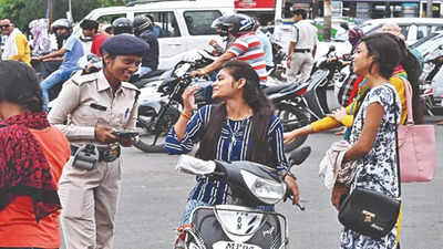 ‘Helmet? Not for me’: Riders’ excuses leave Bhopal cops puzzled