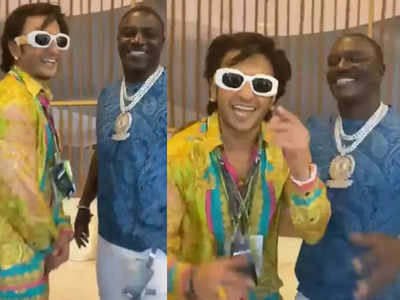Ranveer Singh stylishly grooves to ‘Chammak Challo’ with Akon – watch video