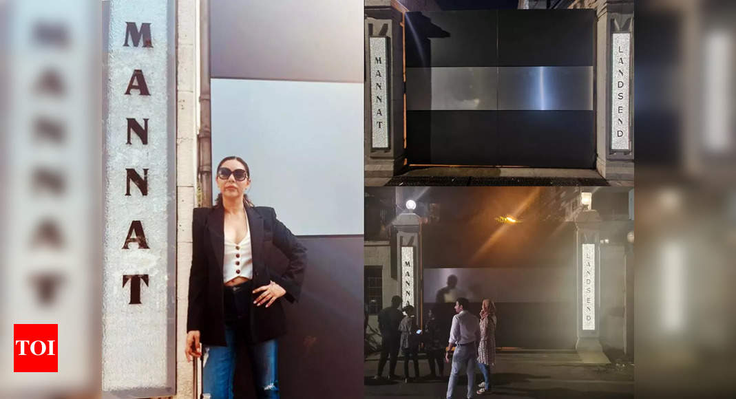 Gauri Khan reveals significance of NEW glittery Mannat nameplate; fan says ‘Thanks for confirming it’s not real diamonds’ – Times of India