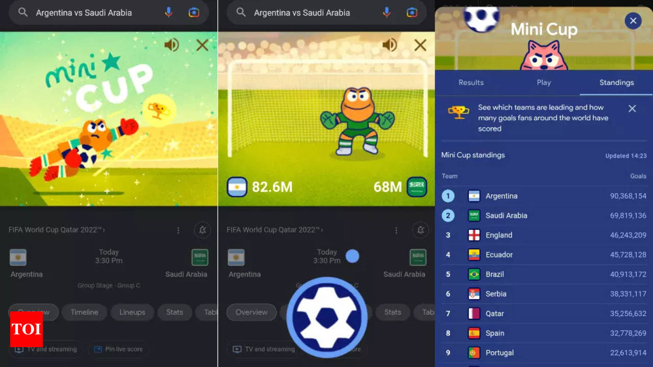 Google: Google has a FIFA World Cup 2022 mini-game on mobiles