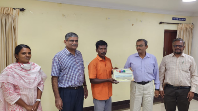 Madurai Railway Division felicitates keyman for averting train accident