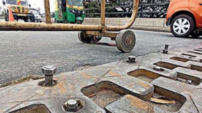 Protruding bolts give jitters to Mysuru Road flyover users