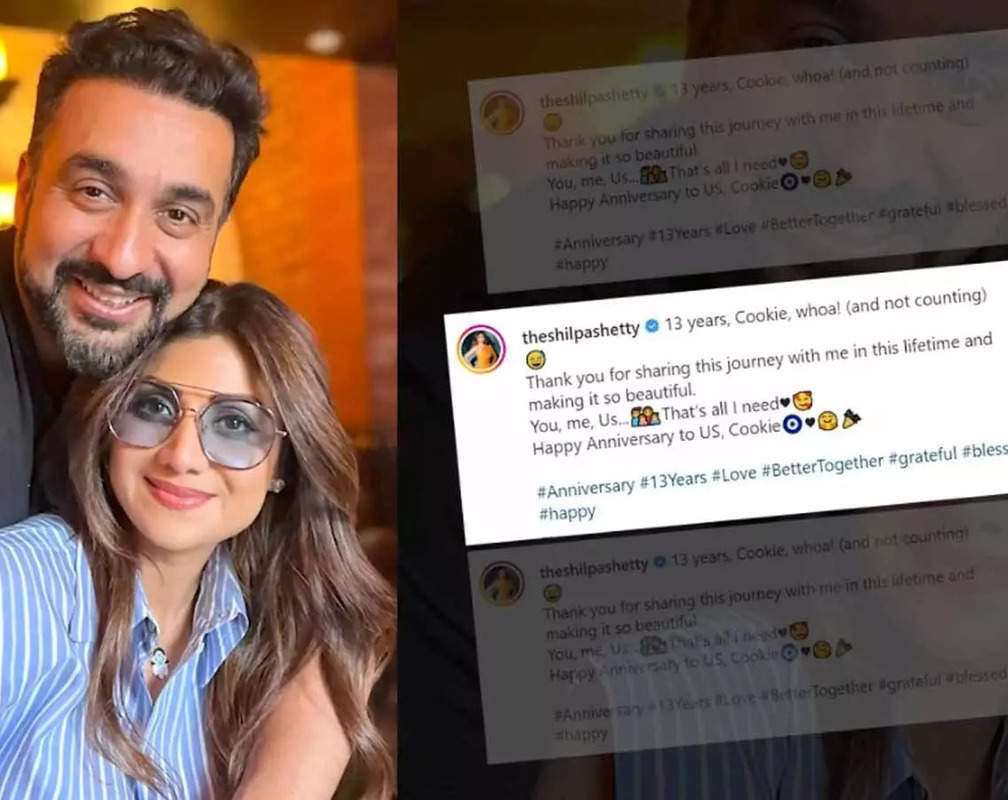 
13 years and not counting: Shilpa Shetty wishes 'Cookie' Raj Kundra on wedding anniversary
