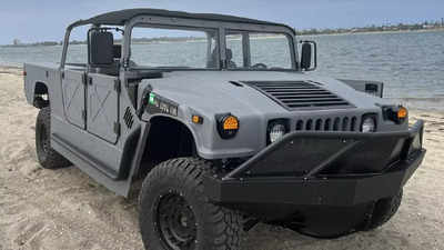 Amphibious Humvee: This Hummer SUV can climb mountains and is also a fast boat!