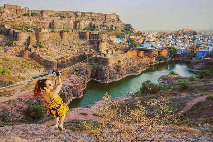 Flying fox at Mehrangarh Fort