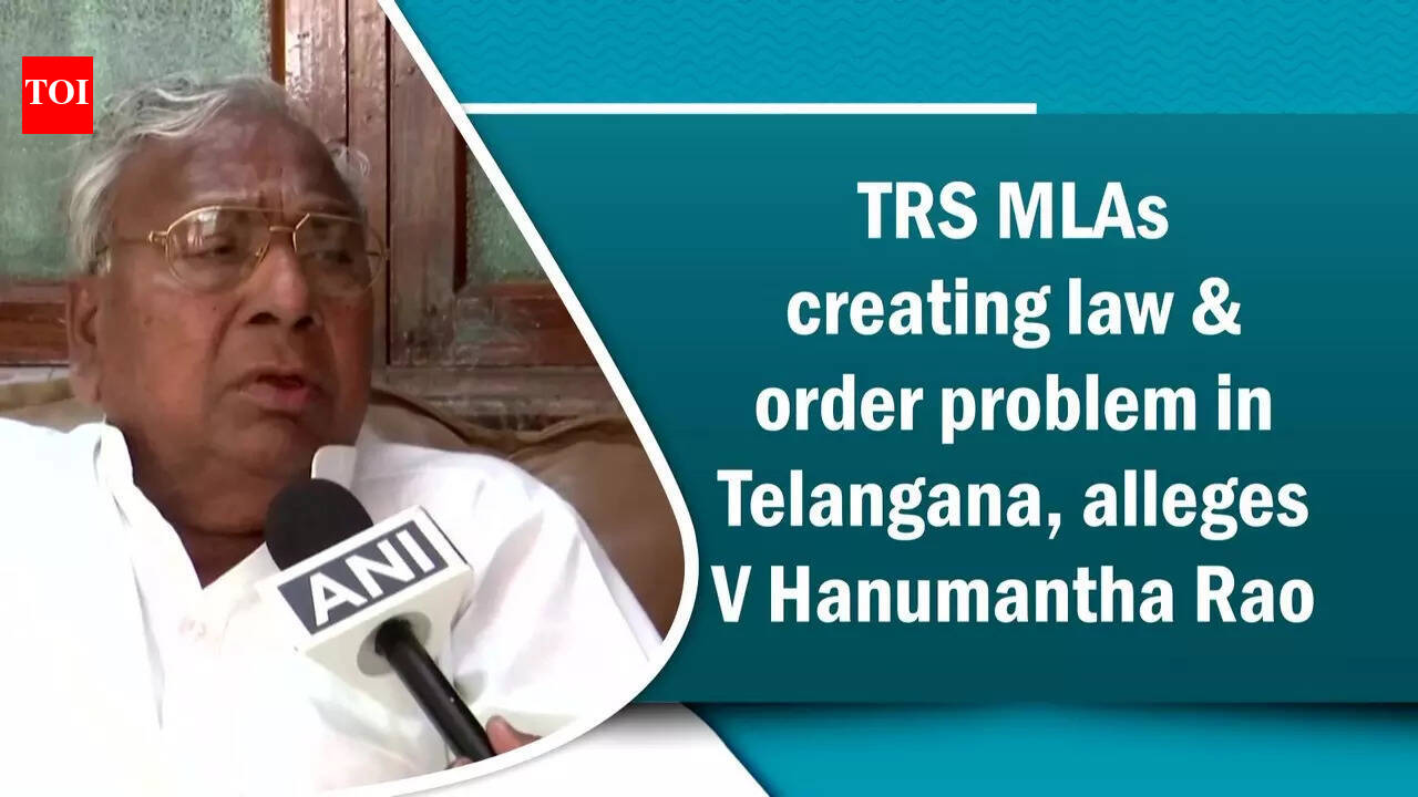 v hanumantha rao: TRS MLAs creating law & order problem in Telangana ...