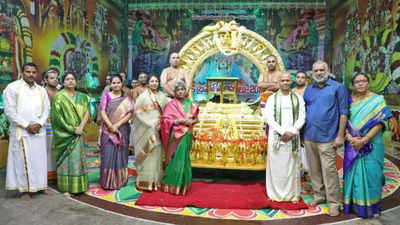 TTD gets new golden Suryaprabha Vahanam worth Rs 3 cr for Goddess Padmavathi Devi