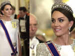 Kate Middleton dazzles in embellished gown and tiara at State Banquet 2022