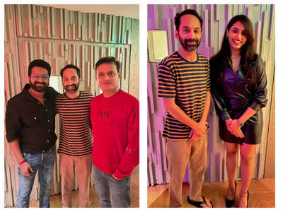 Fahadh Faasil meets Rishab Shetty and Sapthami Gowda; see pics