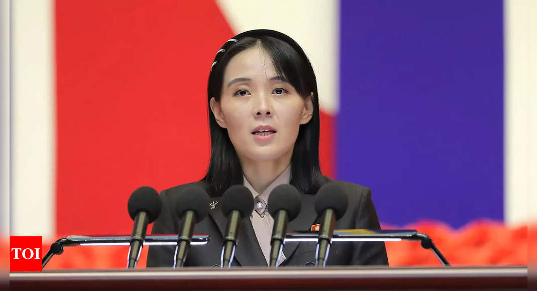 Kim Jong Un’s sister makes insulting threats to Seoul over sanctions – Times of India