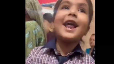 Watch: Adorable video of little girl chanting ‘Hanuman Bhajan’ is winning hearts