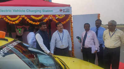 EV charging station opened at Chennai airport