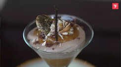 Watch: How to make Almond and Chocolate Mousse with Toffee Sauce