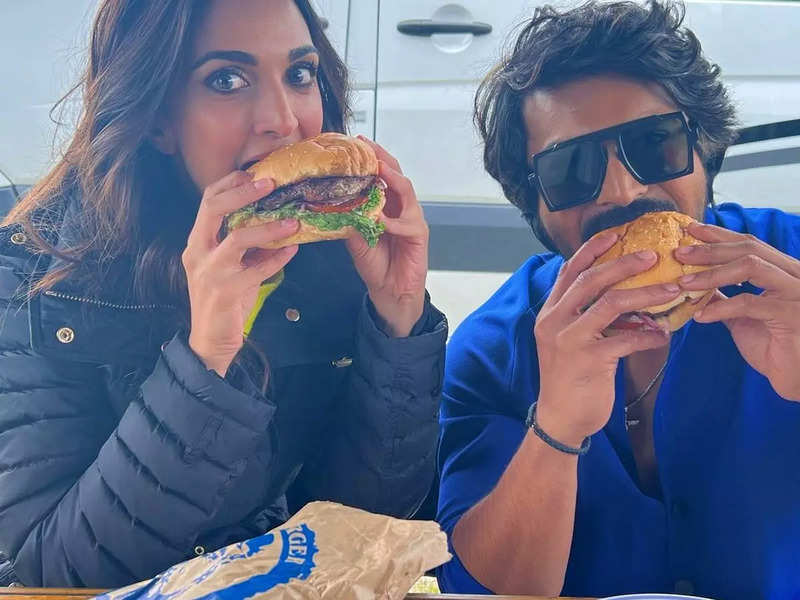 Ram Charan and Kiara Advani bond over burgers during song shoot for #RC15 in New Zealand