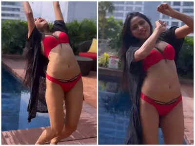 Video: Shweta Sharma grooves to the famous song 'Mi Gente' in a red bikini