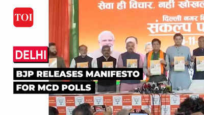 Delhi MCD polls: Union minister Piyush Goyal launches BJP’s ‘Sankalp Patra’