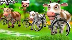 Watch Latest Kids Tamil Nursery Story 'மாடு மற்றும் சைக்கிள் பந்தயக் - Cow And Cycle Race' for Kids - Check Out Children's Nursery Stories, Baby Songs, Fairy Tales In Tamil