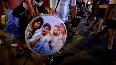 Watch: Argentina fans pray for Maradona magic at World Cup amid tributes