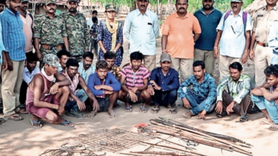 Telangana: Foresters search Guttikoya hamlets, recover weapons