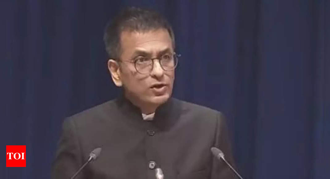 Increase representation of marginalised and women in judiciary, says CJI DY Chandrachud at Constitution Day event | India News – Times of India