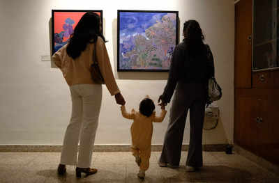 Art art exhibition themed on emotions on home