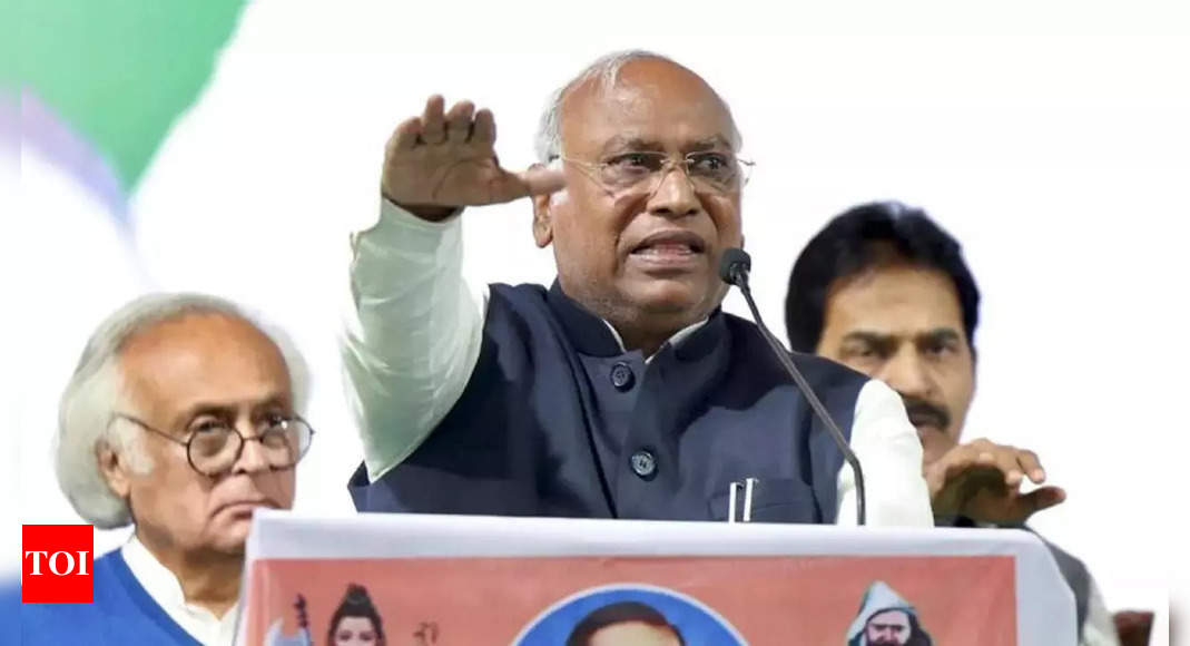 Congress on mission to safeguard Constitutional morality through Bharat Jodo Yatra: Mallikarjun Kharge | India News – Times of India