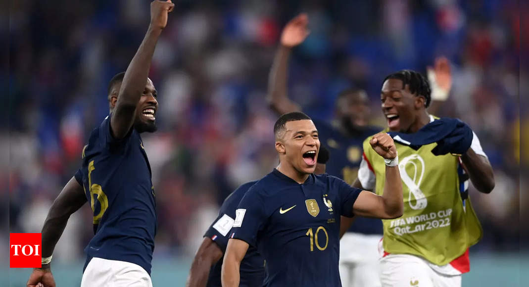 France vs Denmark Highlights: Mbappe double takes France into World Cup knockout stage | Football News – Times of India