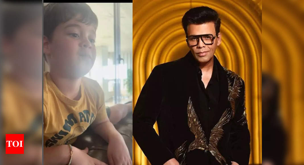 Karan Johar’s son Yash reviews his personality, netizens say the little boy roasted him – Watch video – Times of India