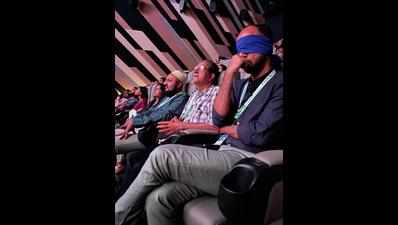 At Iffi screening for visually-impaired, filmmaker watches movie blindfolded