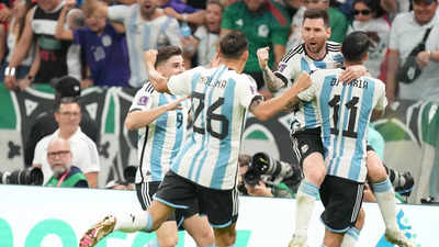 Argentina vs Mexico Highlights: Messi shines as Argentina beat Mexico 2-0 to keep last 16 hopes alive