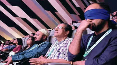 Goa: At Iffi screening for visually-impaired, filmmaker watches movie blindfolded