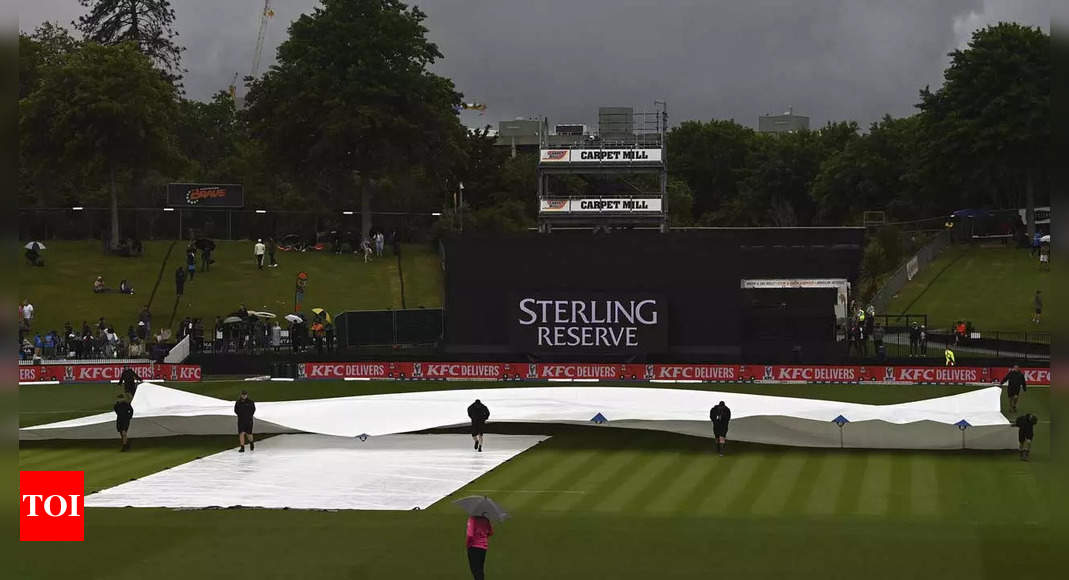 IND vs NZ: Rain washes out India vs New Zealand 2nd ODI at Seddon Park | Cricket News – Times of India