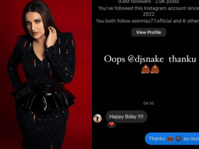 Himanshi gets a b'day wish from DJ Snake