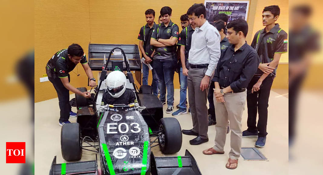 EV racing car: IIT Madras students’ team Raftar unveils electric racing car | – Times of India