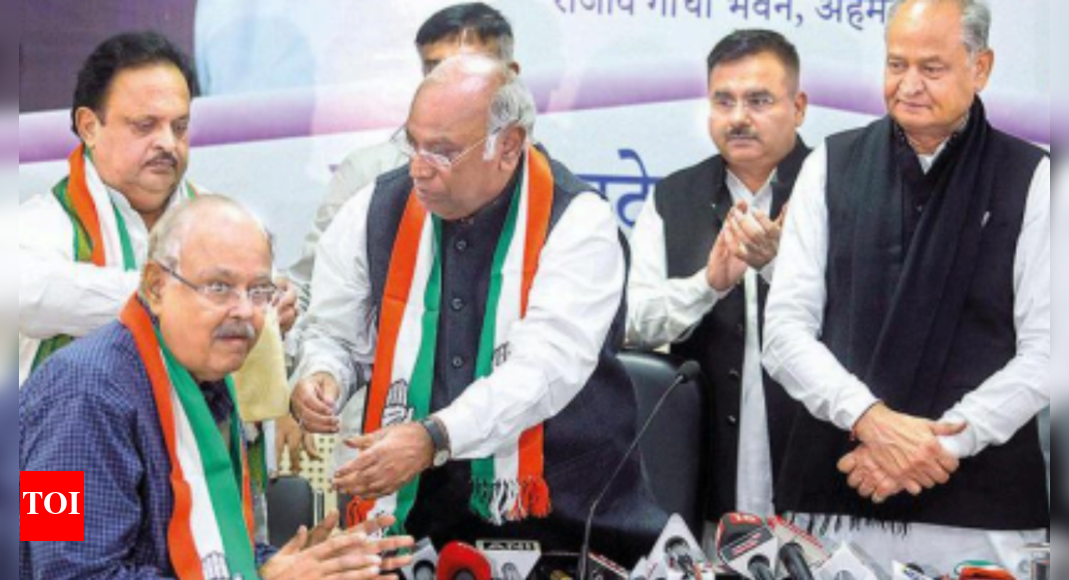 Vyas: Former Bjp Minister Jay Narayan Vyas Joins Cong | Ahmedabad News ...