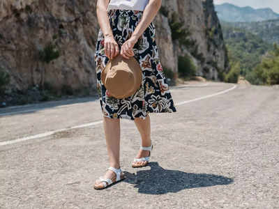 full length floral skirt