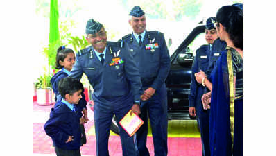 Top Air Force officer inspects AFS Manauri